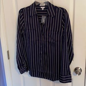Express Women’s Navy Button-Down